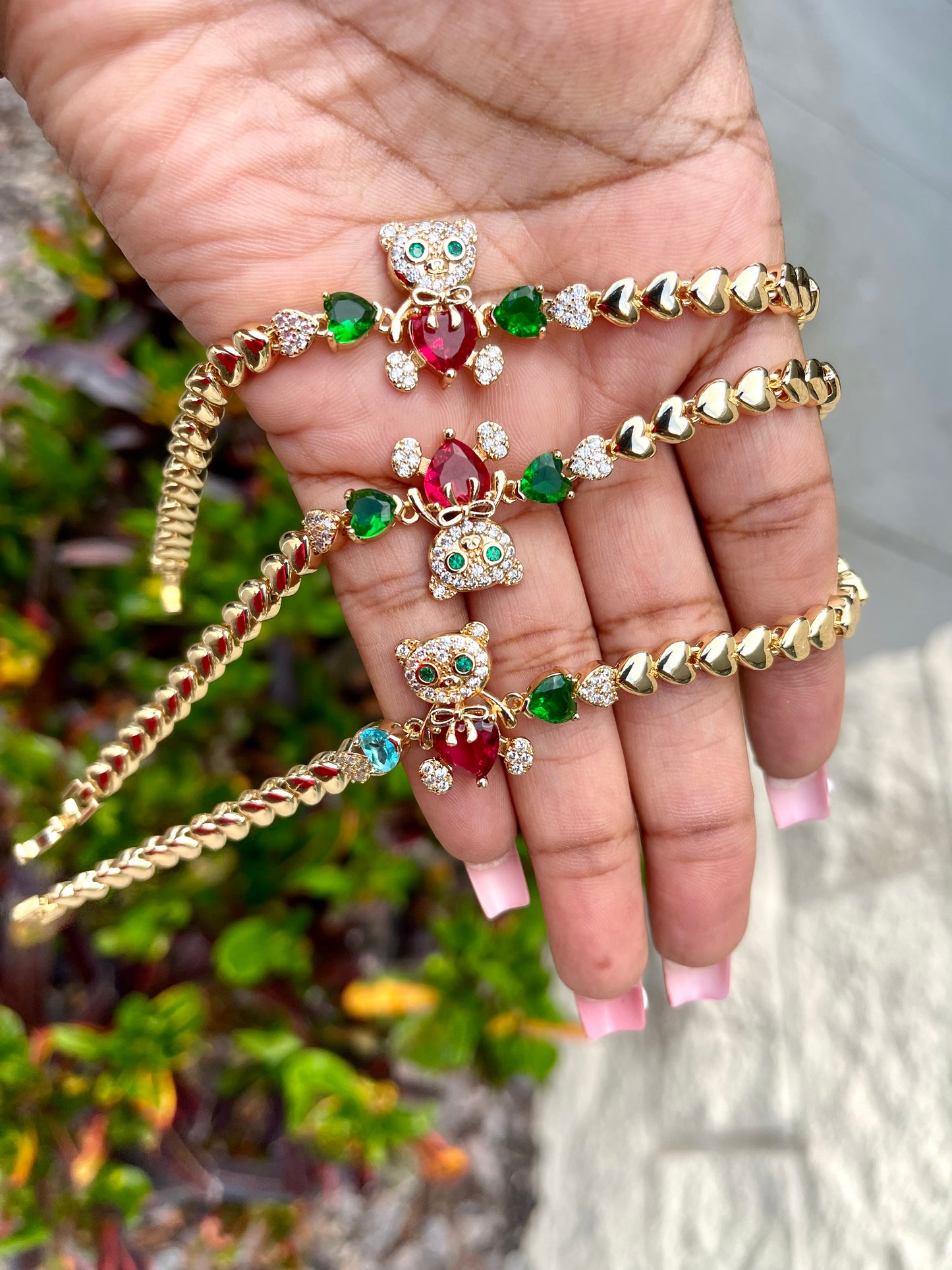 Holiday Teddy Bracelet
