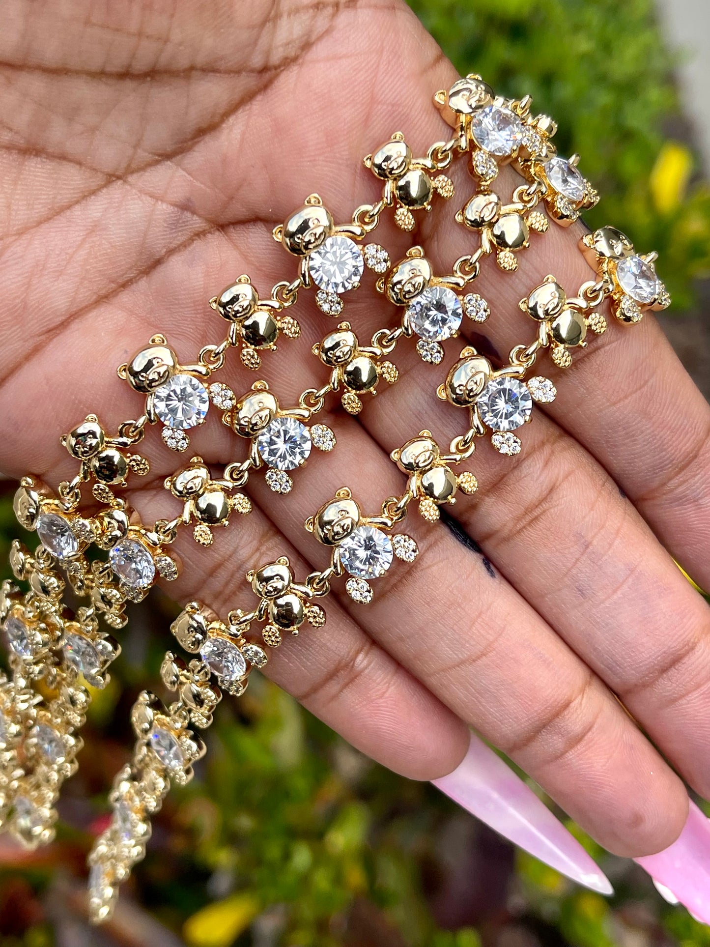 Teddy/Rhinestone Bracelet