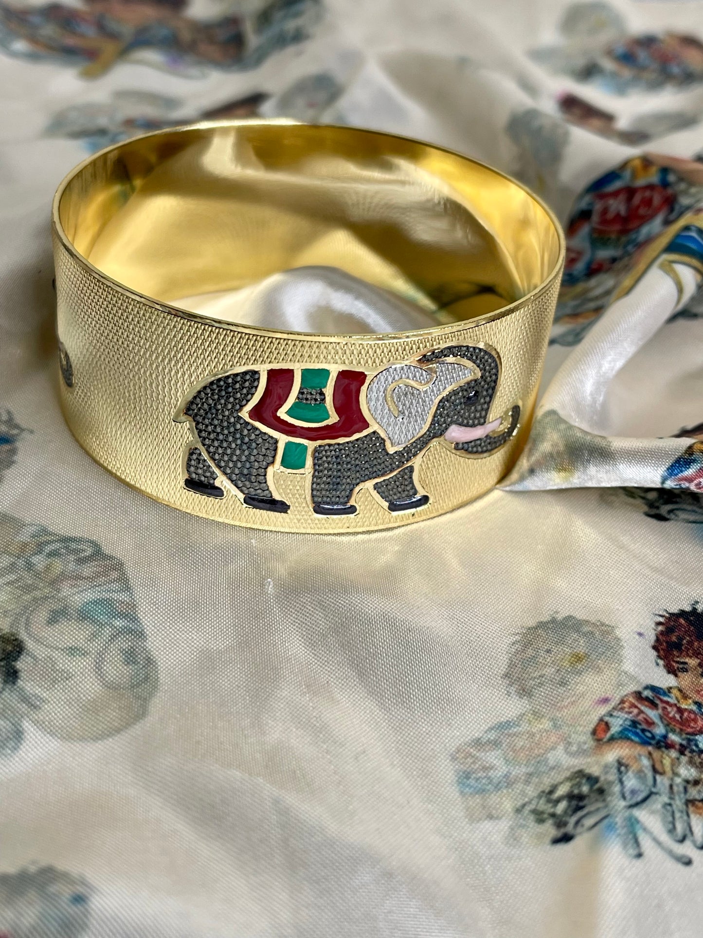Elephant Wide Bangle