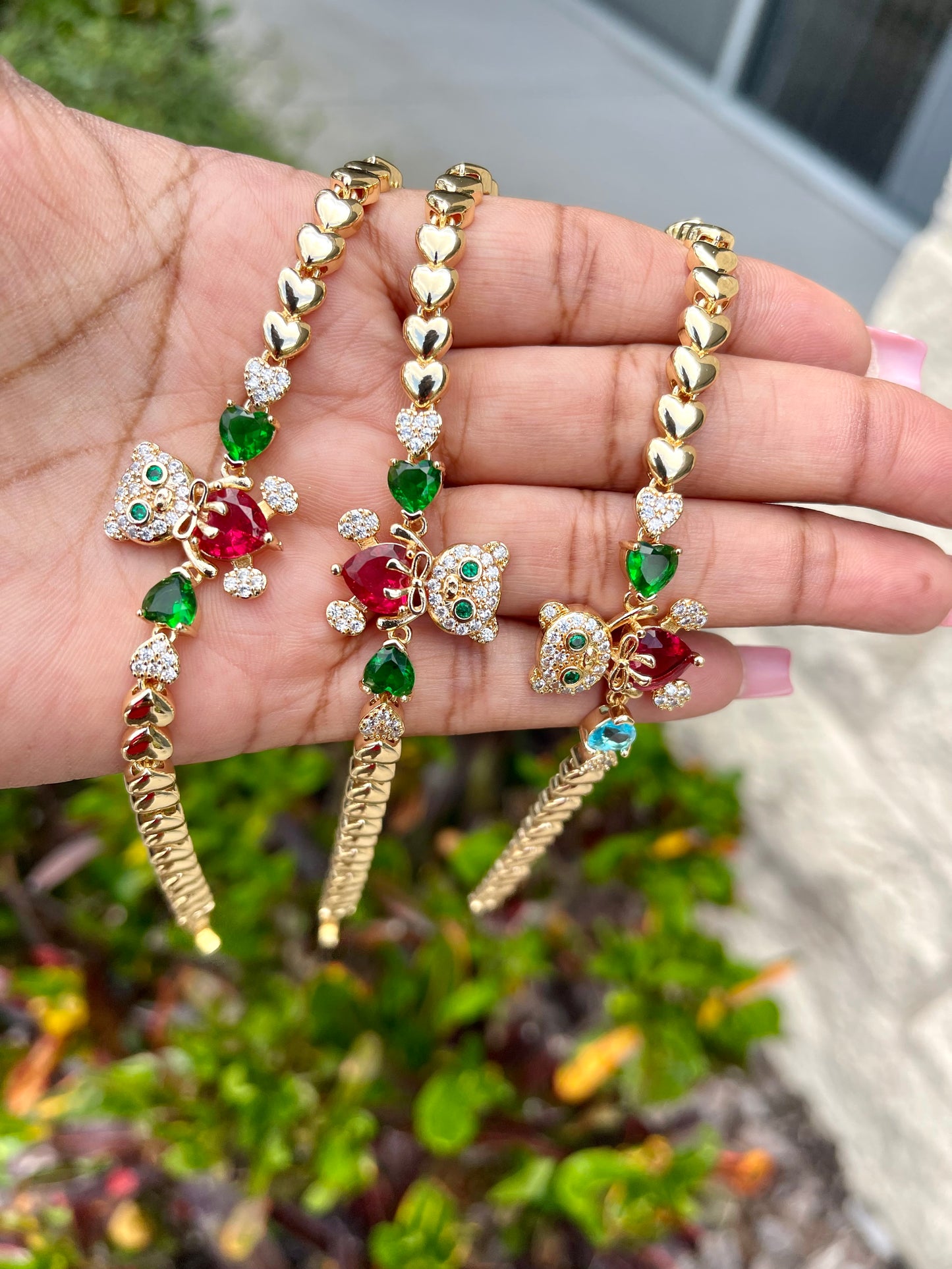Holiday Teddy Bracelet