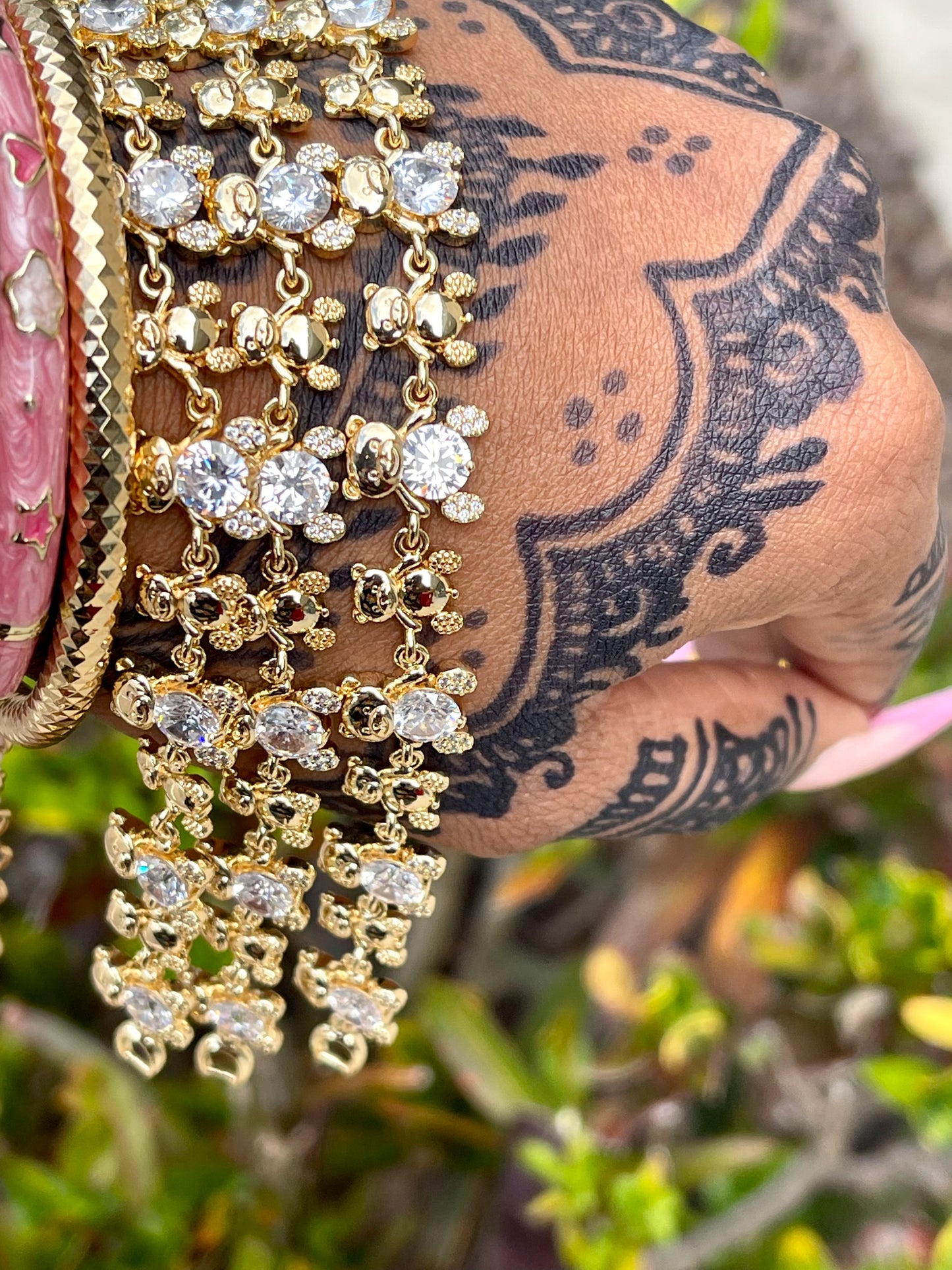 Teddy/Rhinestone Bracelet