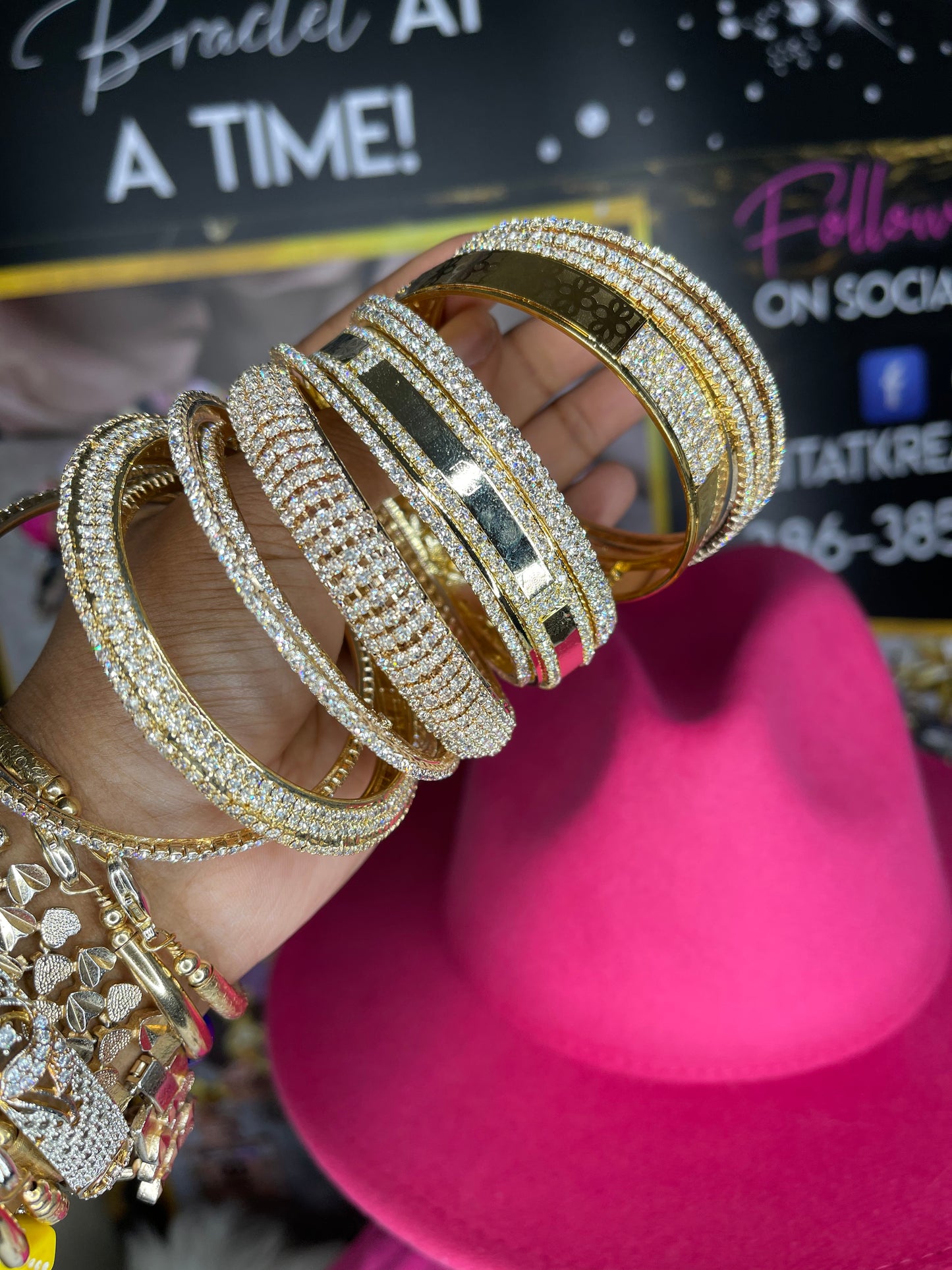 All Gold & Bling Bangles
