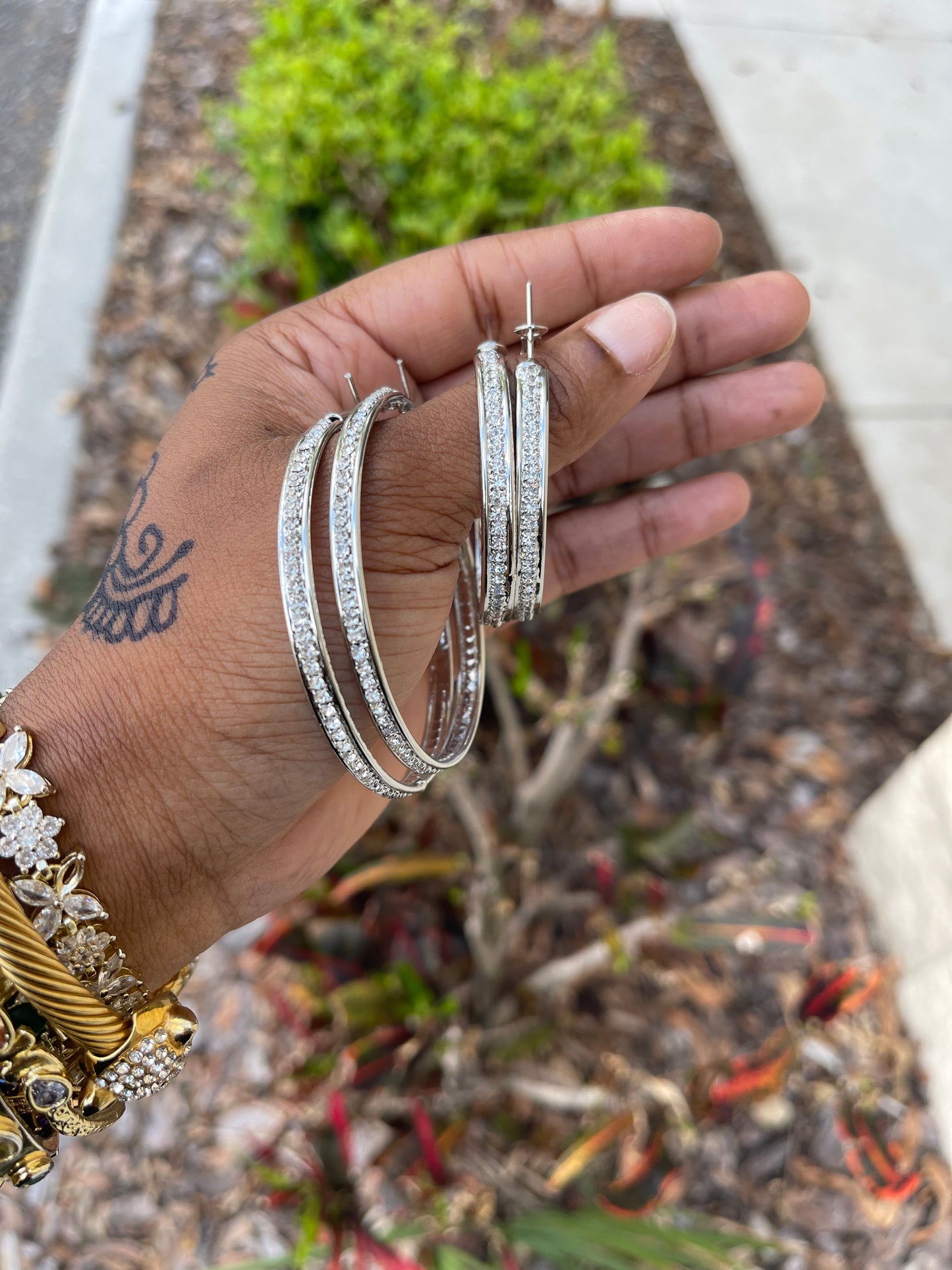 Silver Earrings ….A