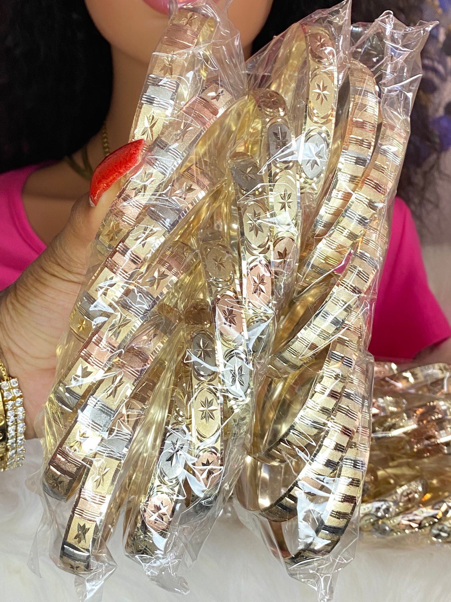 Size 7/10mm TriTone….36 pcs