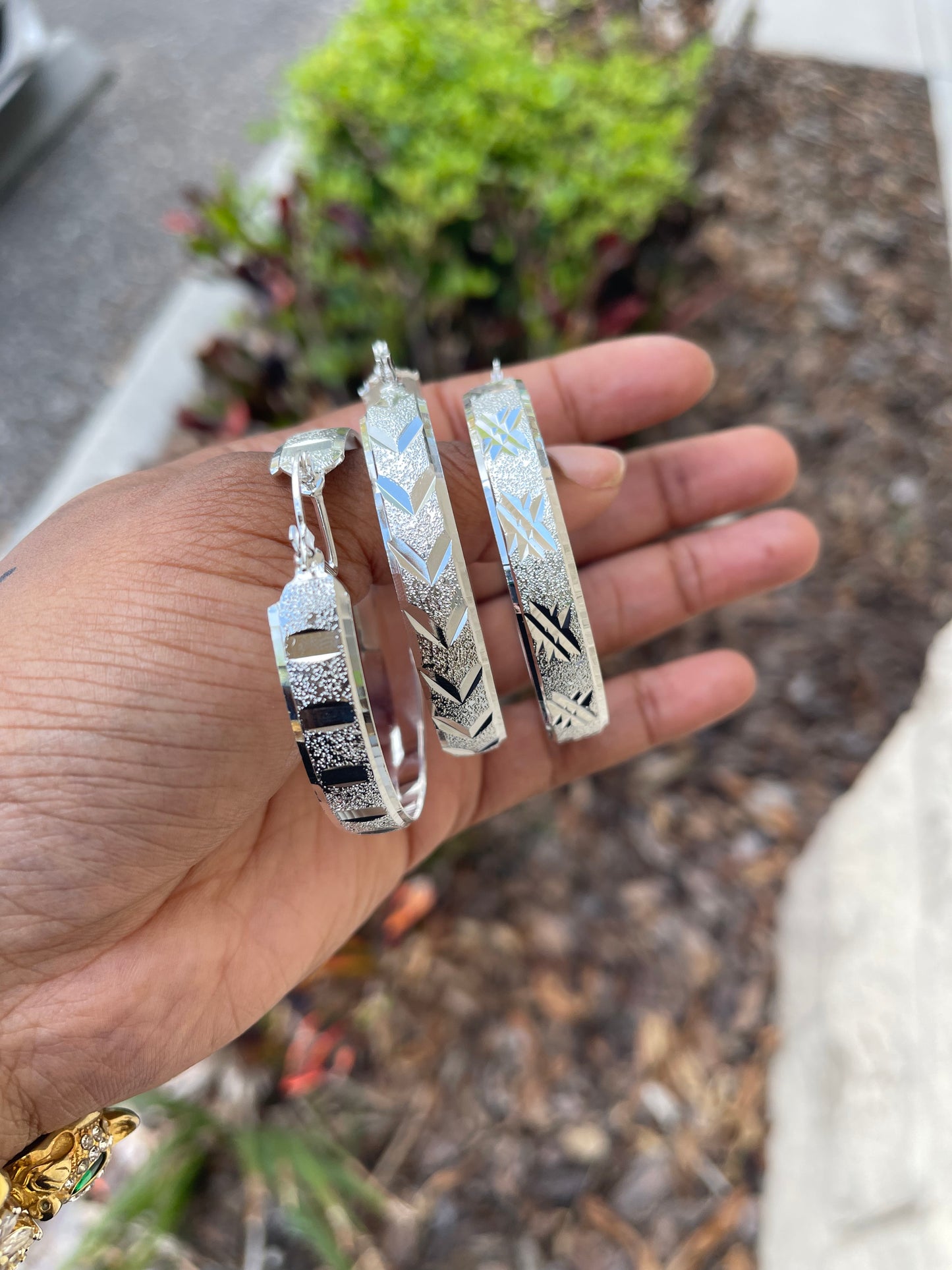 Silver Earrings Size 3/10mm