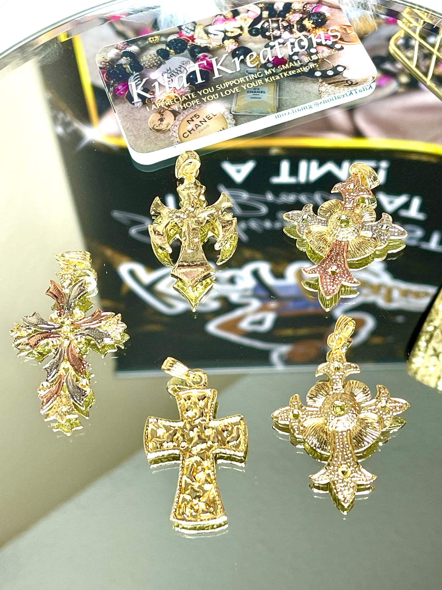 5 Cross Charms