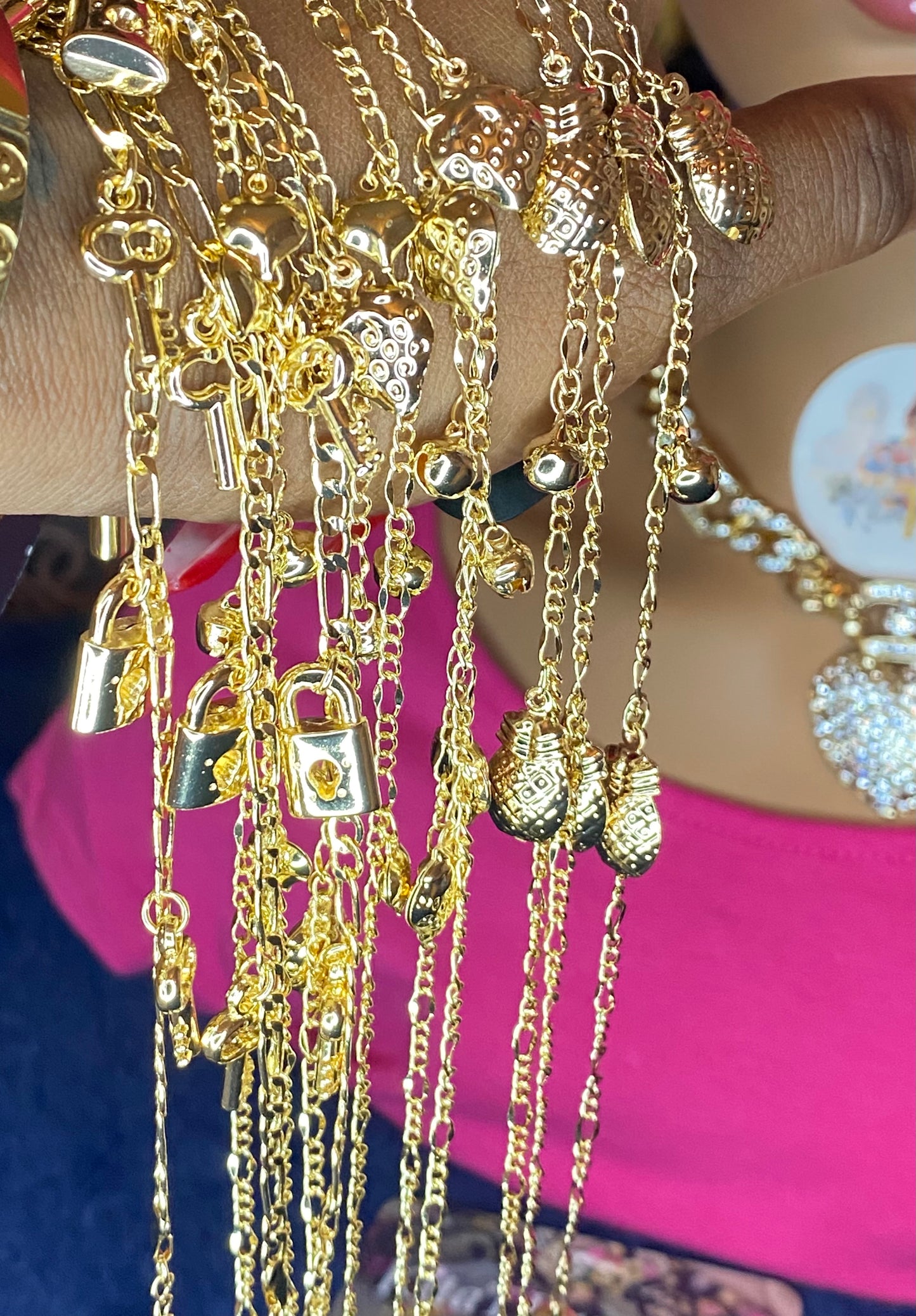 Hawt Gurl Summer Anklets All Gold …wholesale