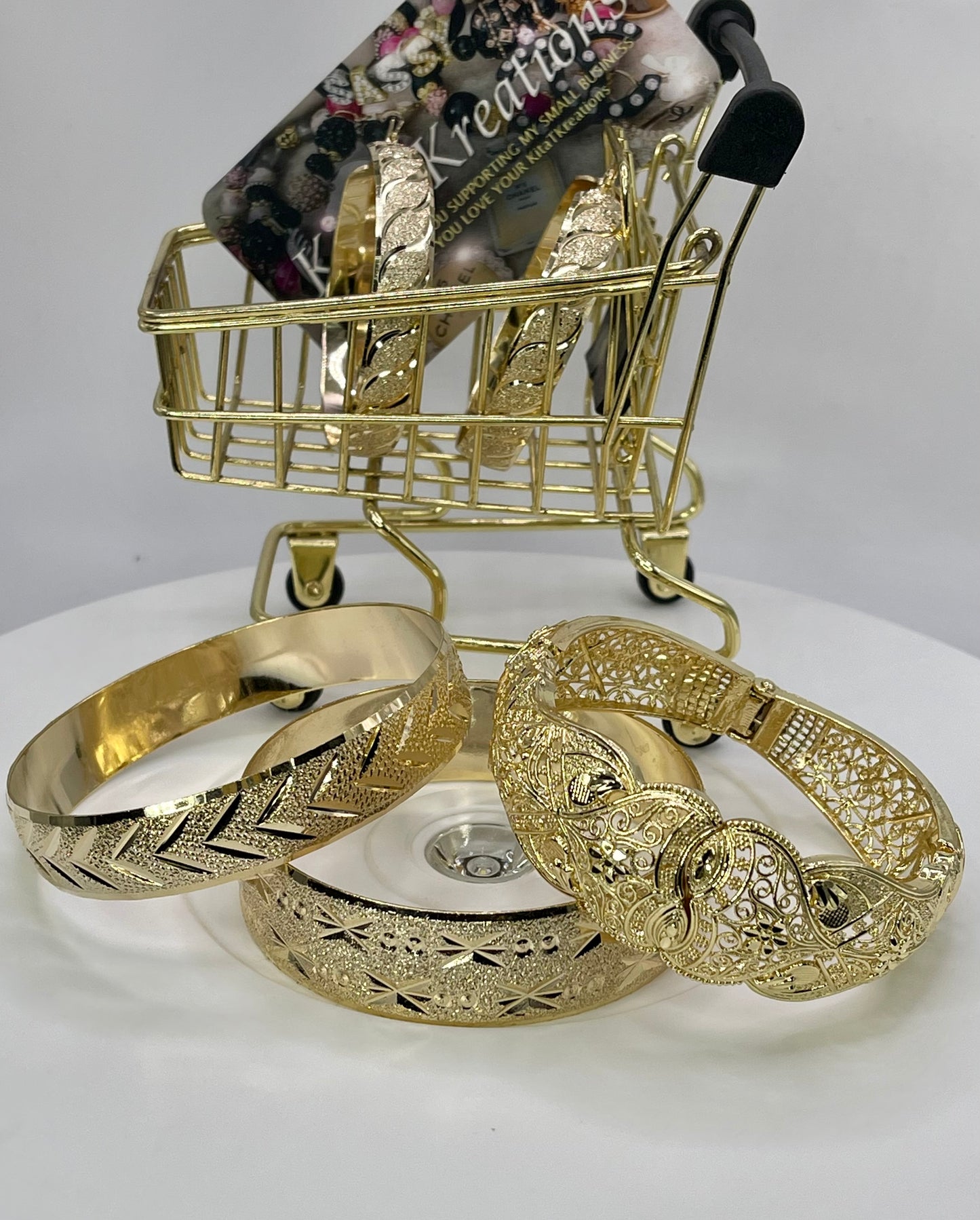Kita Klaus Gold or TriTone Size 7” 4pc Set