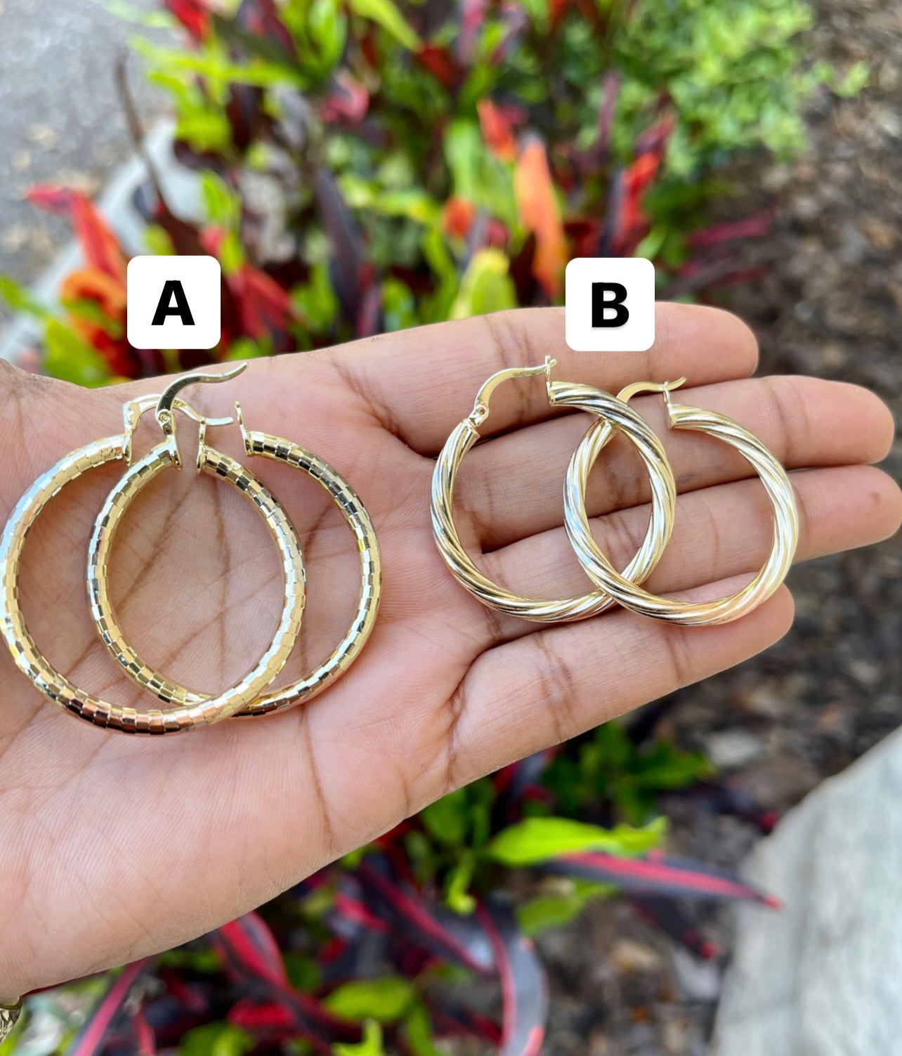 TriTone Earrings…..A or B