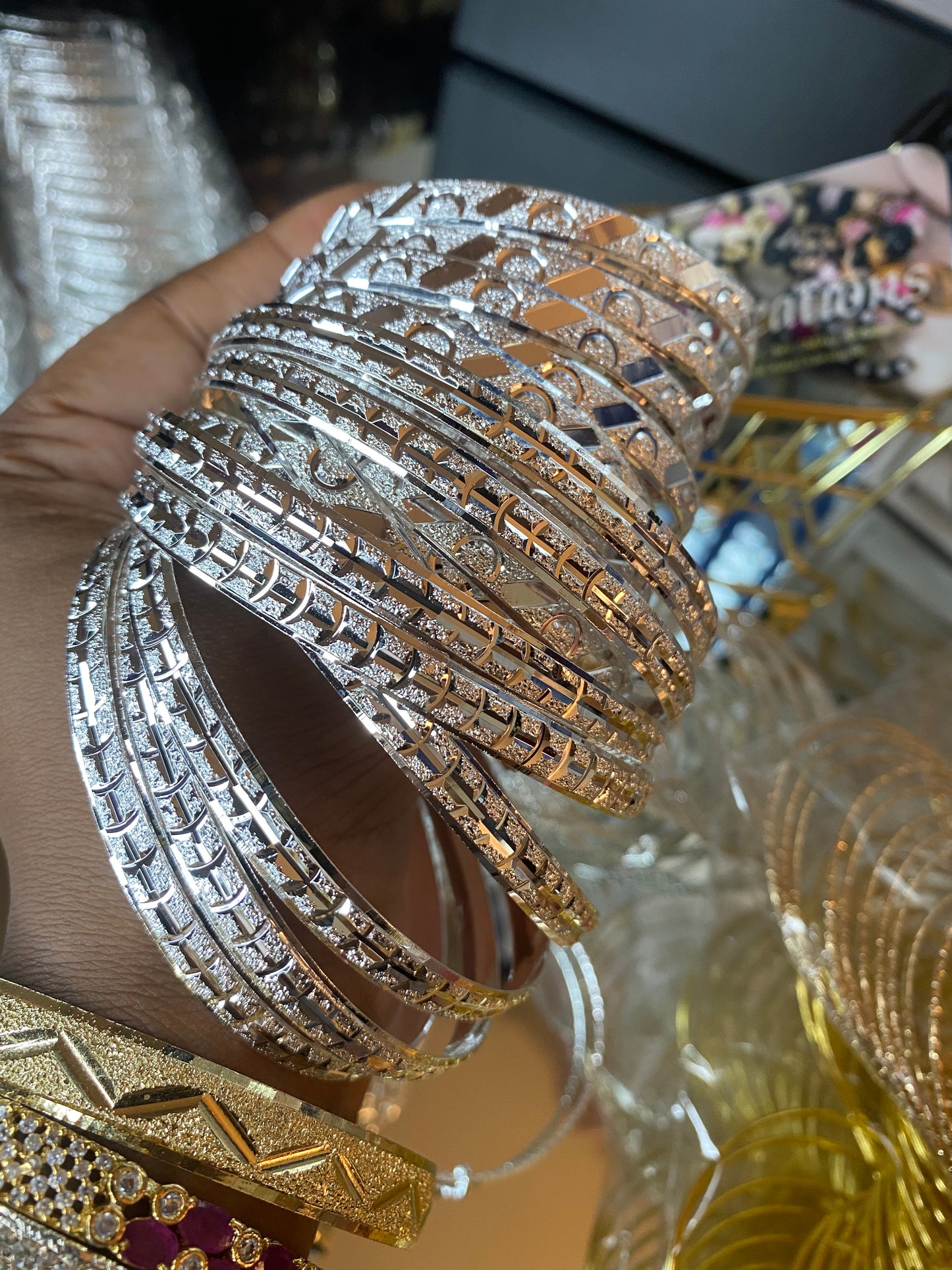 Silver Size 8,7,6,5,4,3,2,1.....6mm 12pcs