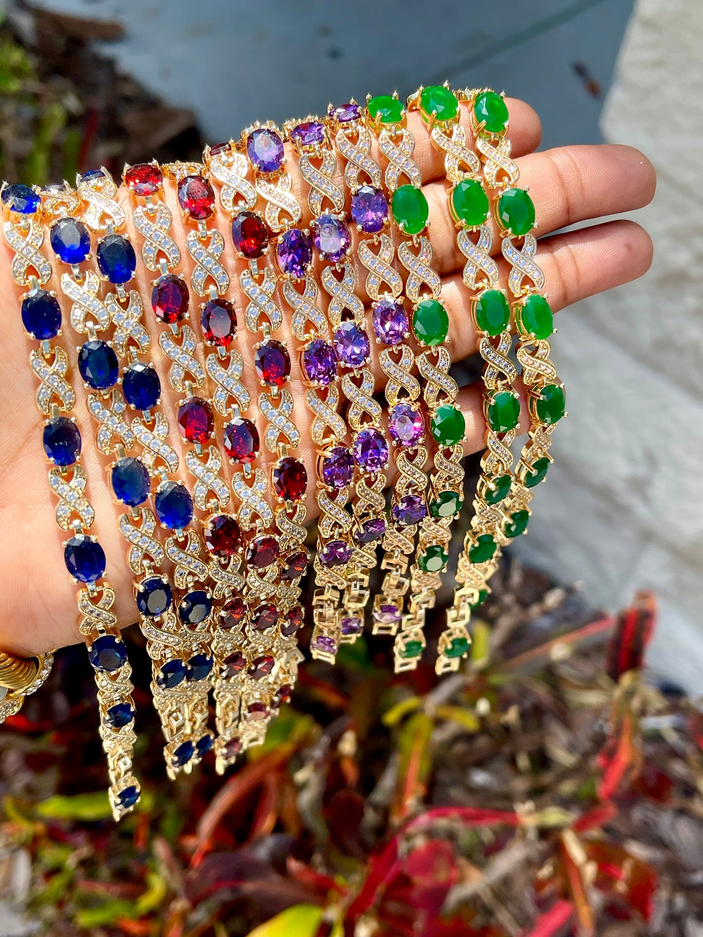 XO Rhinestone Bracelets