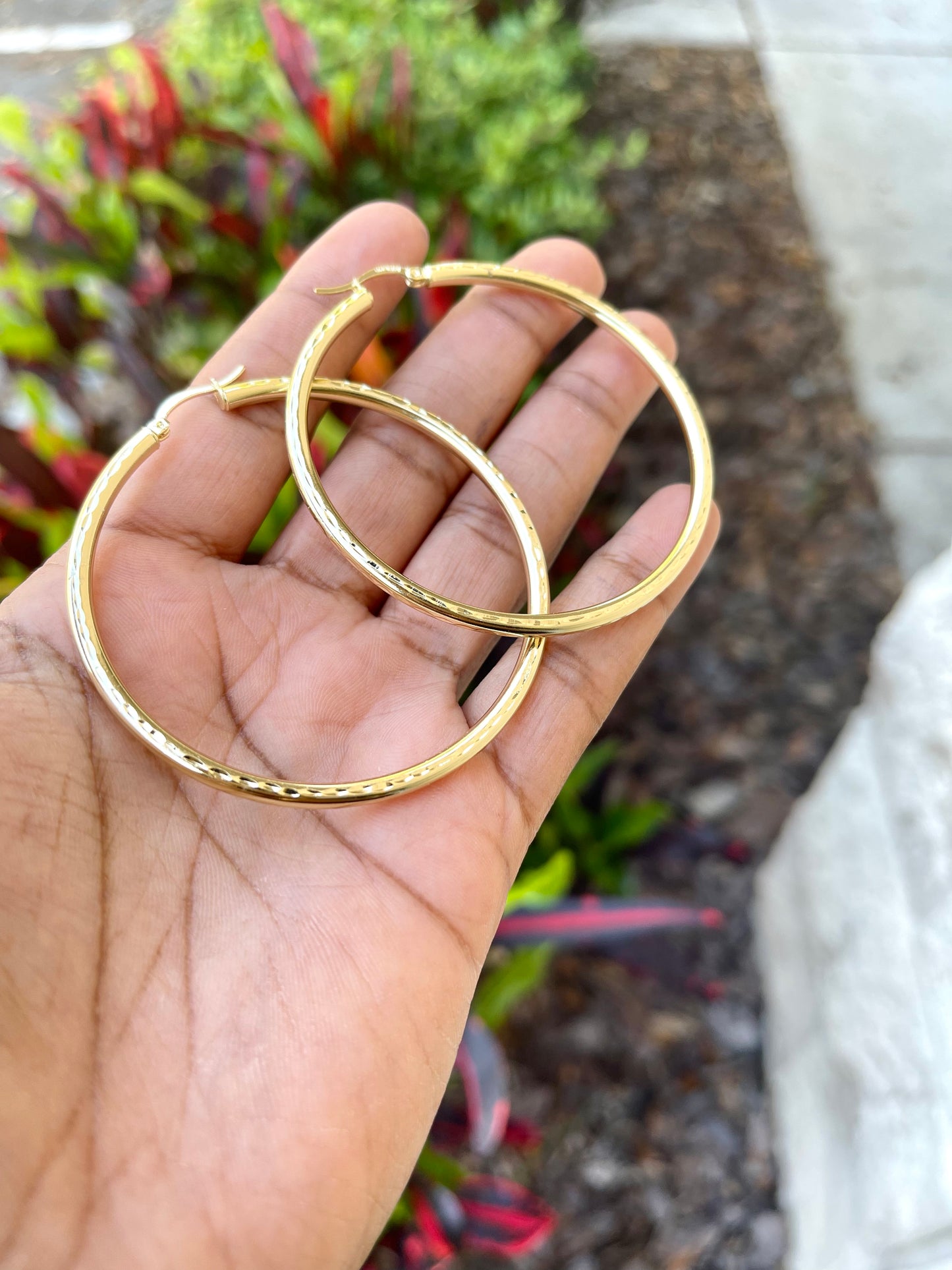 Fancy Hoops …..Size 5”