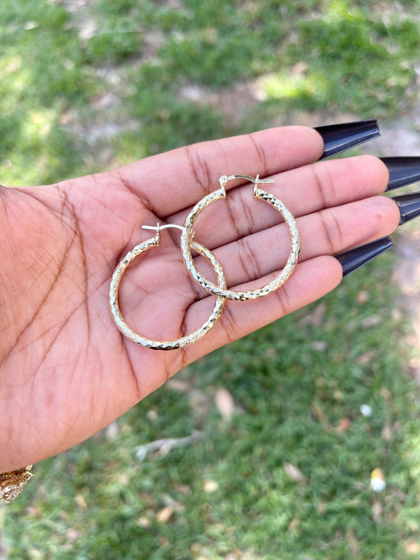Gold Earrings …. Large & Small