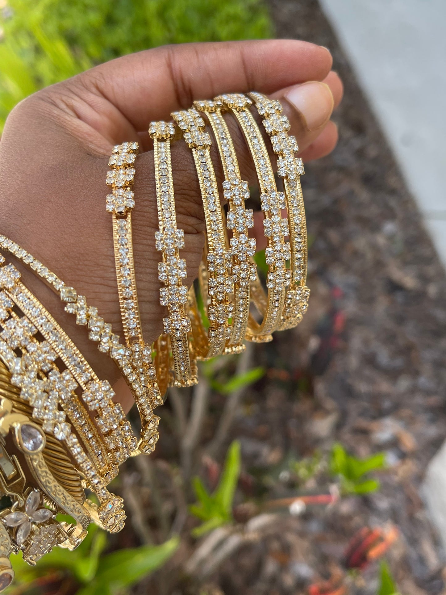 Size 5” Bling CZ Bangles