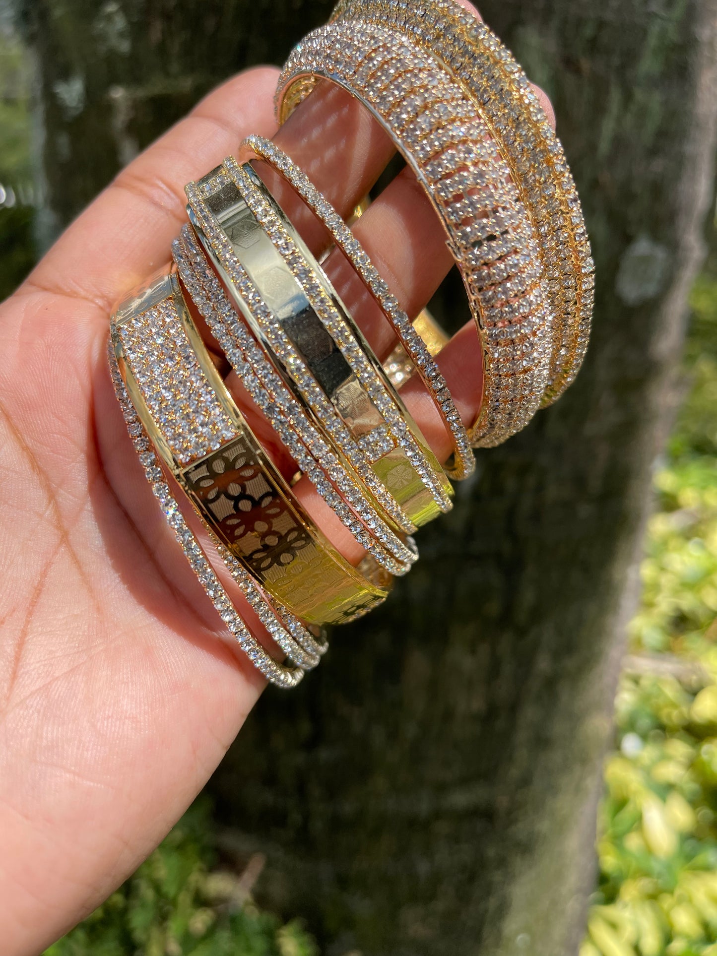 All Gold & Bling Bangles