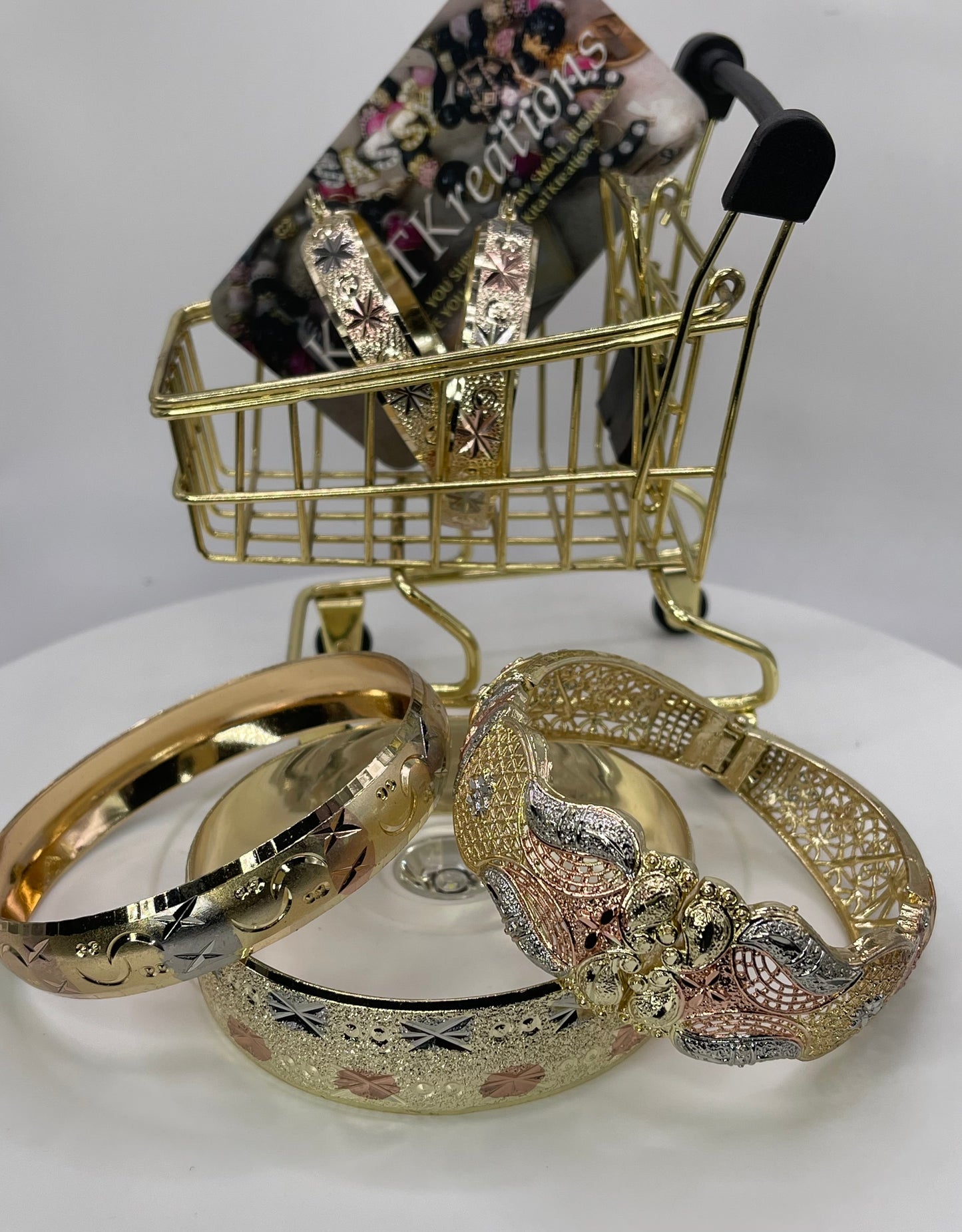Kita Klaus Gold or TriTone Size 7” 4pc Set