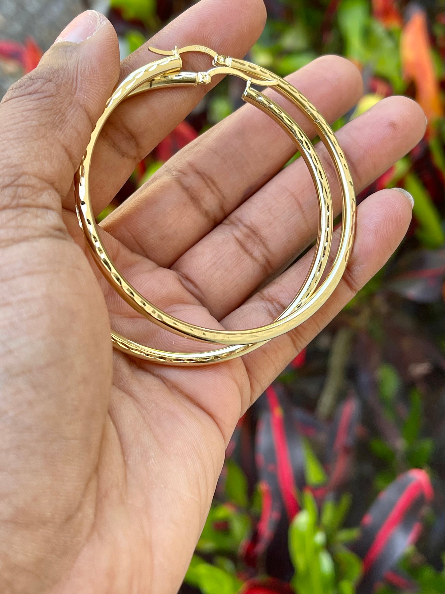 Fancy Hoops …..Size 5”