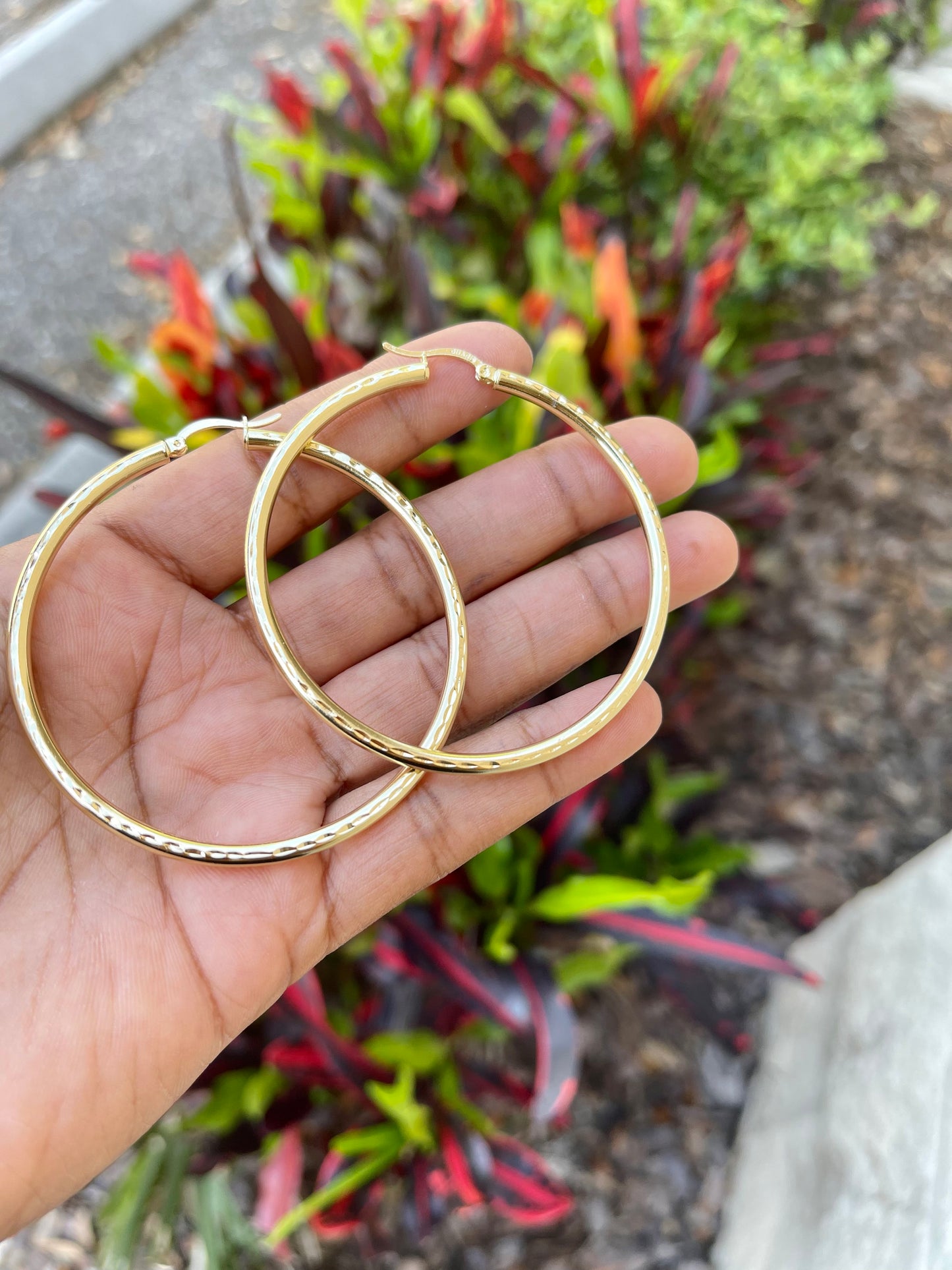 Fancy Hoops …..Size 5”