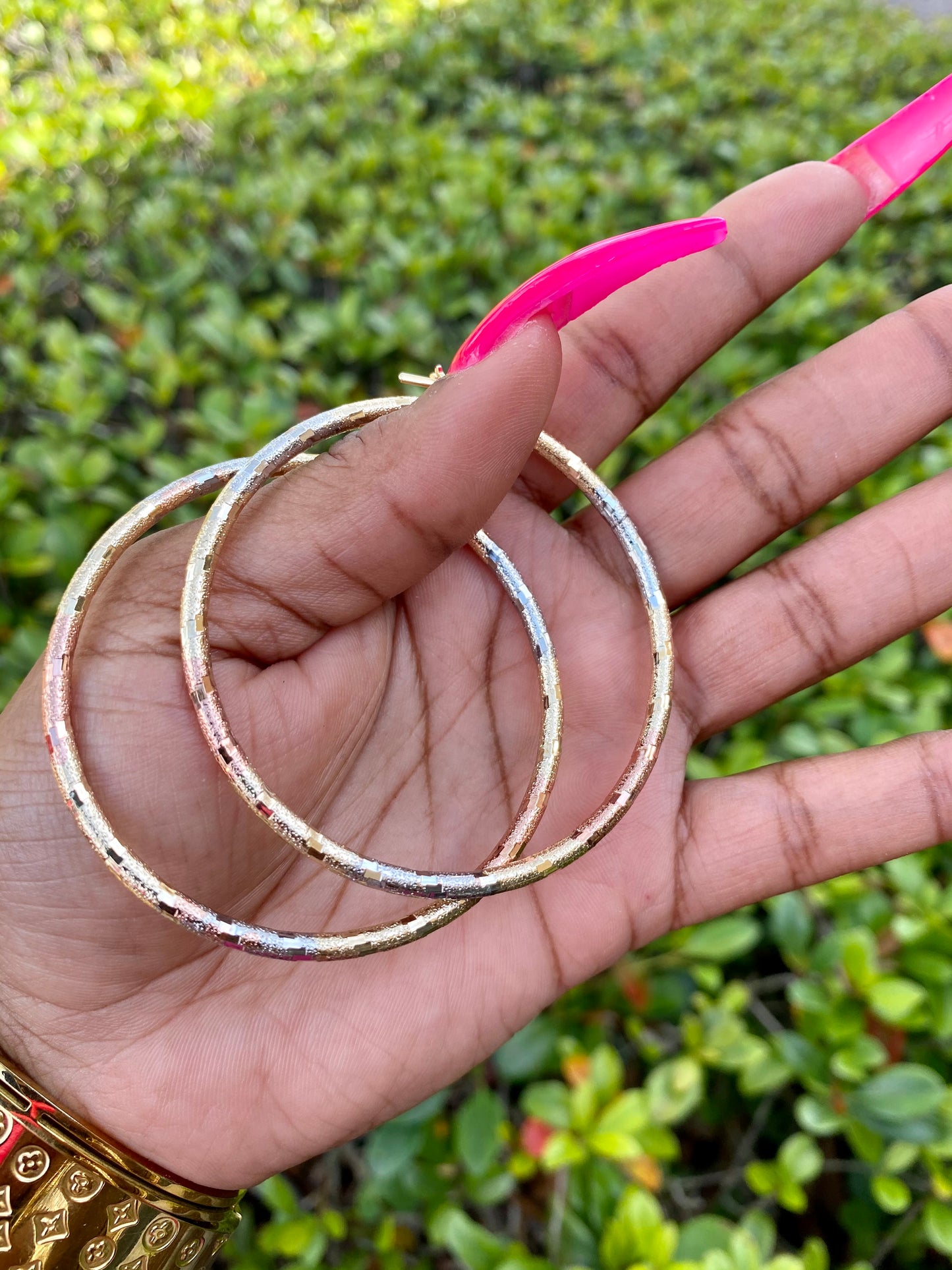TriTone Earrings B 10 pair