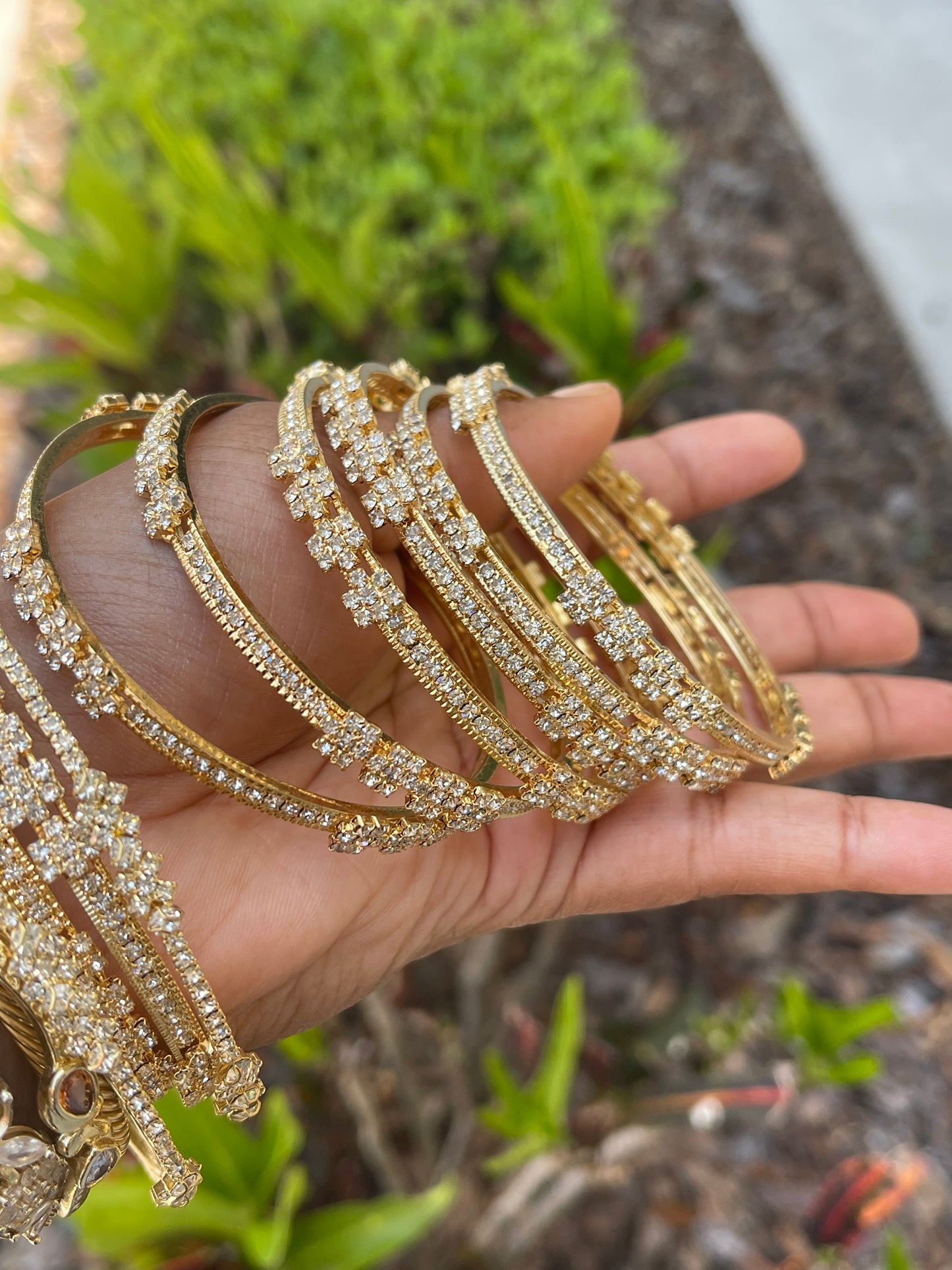 Size 5” Bling CZ Bangles