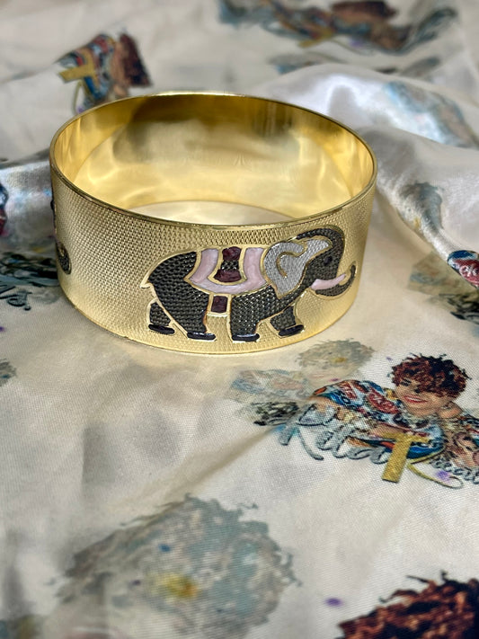 Elephant Wide Bangle