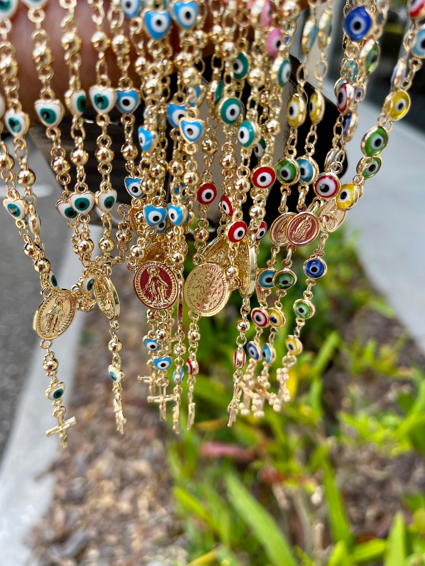 Rosary Evil Eye 🧿 Necklaces